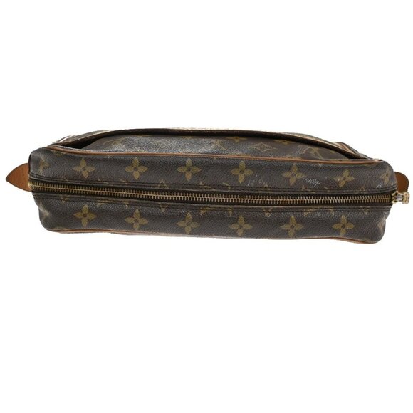 LOUIS VUITTON Compiegne 28 Clutch Bag Monogram Leather Brown GHW M51845 67EF134 - Picture 5 of 16